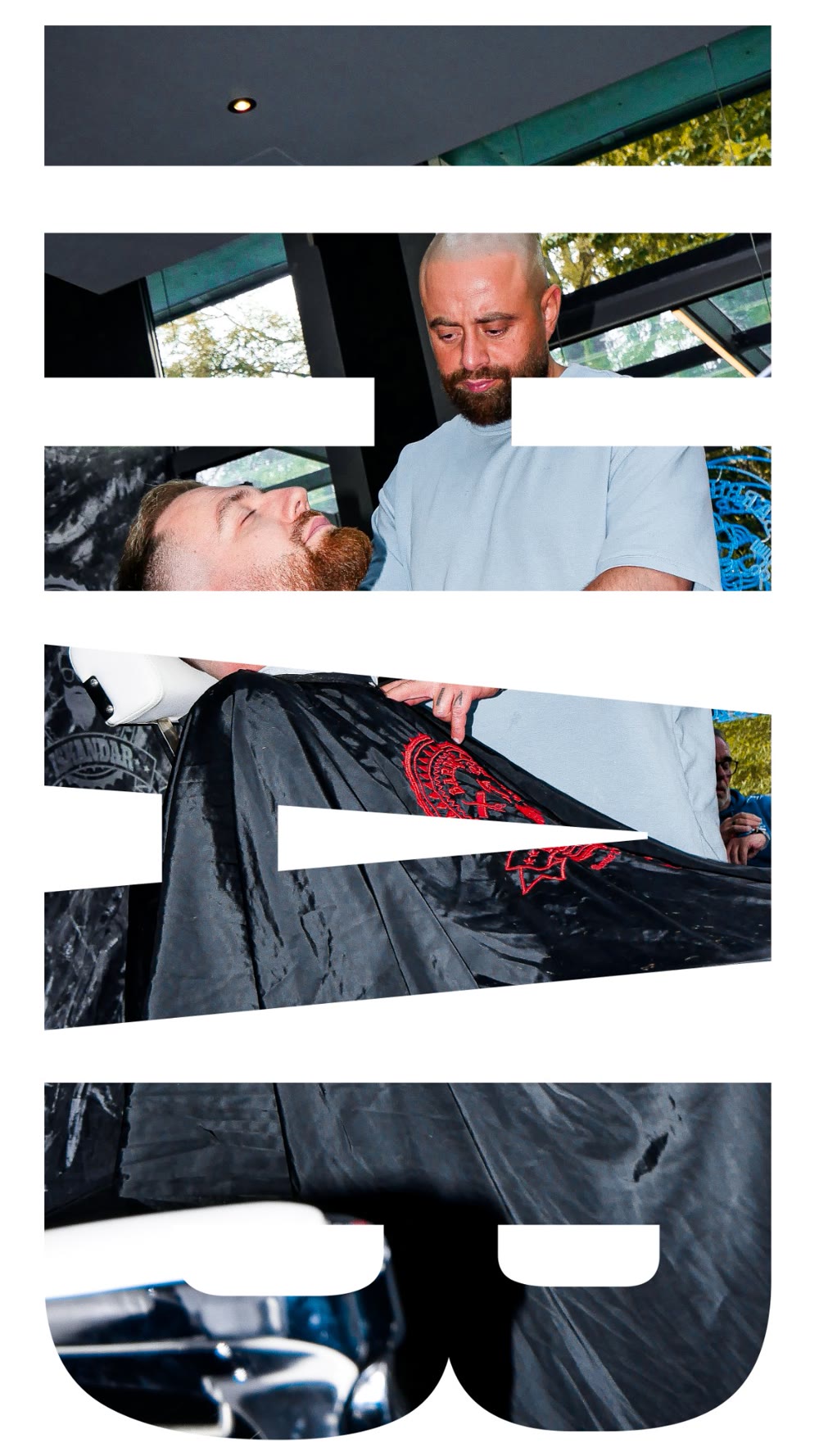 Typo-Design IHAB, Foto in den Buchstaben